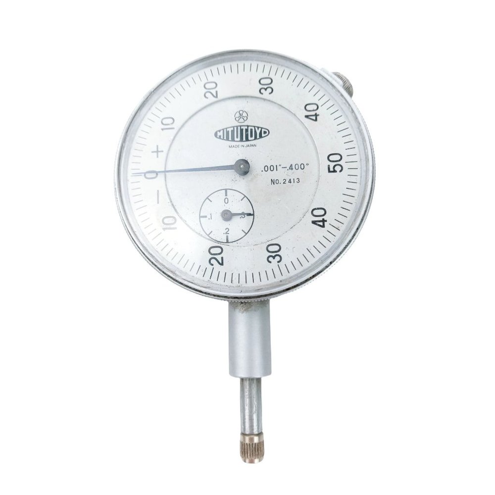 Mitutoyo Dial Indicator Vintage Lug Back Machinist Plunger Continuous Model 2413